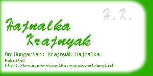 hajnalka krajnyak business card